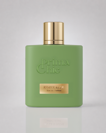Prima Chic Esmeralda unisex eau de parfum 100ml bottle, fresh green rose perfume in Dubai UAE