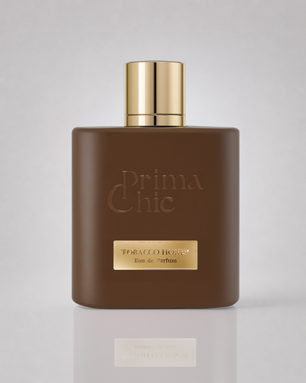 Prima Chic Tobacco Honey unisex eau de parfum 100ml bottle, sweet smoky tobacco, Perfume in Dubai UAE