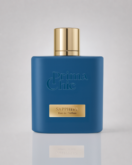 Prima Chic Sapphire unisex eau de parfum 100ml bottle, spicy floral oud   perfume in Dubai UAE