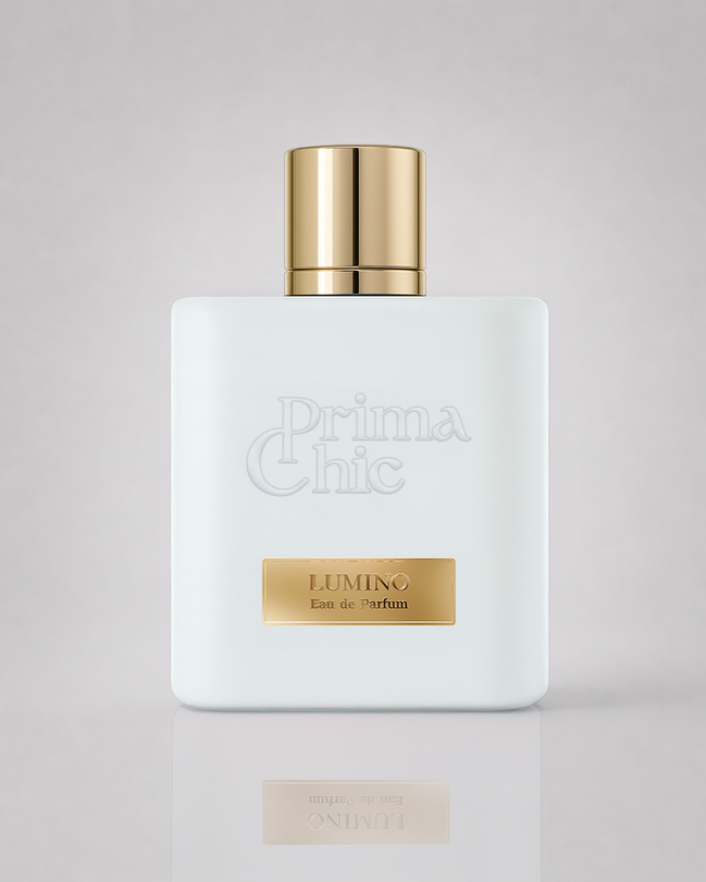 Prima Chic Lumino men's eau de parfum 100ml bottle, citrus with amber & Vanilla perfume in Dubai UAE