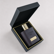 Vino Rouge unisex eau de parfum 100ml by Prima Chic - bottle side angle, warm spicy oud perfume Dubai