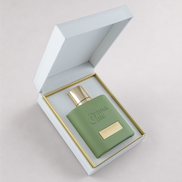 Esmeralda unisex eau de parfum 100ml by Prima Chic - bottle side angle, fresh green rose perfume Dubai