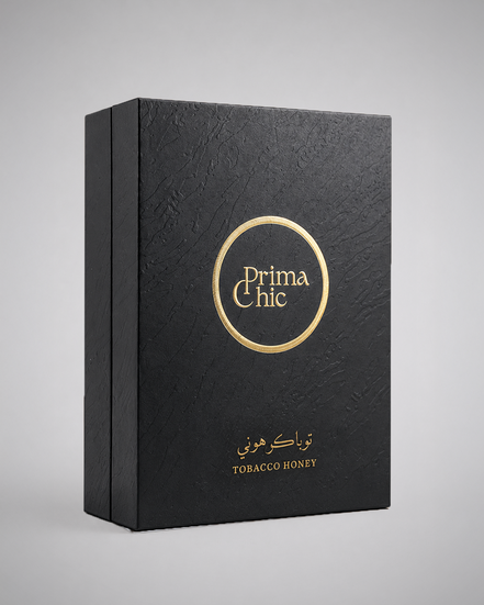 Tobacco Honey unisex eau de parfum 100ml by Prima Chic - lifestyle shot, sweet smoky tobacco perfume Dubai