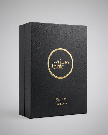 Vino Rouge unisex eau de parfum 100ml by Prima Chic - lifestyle shot, warm spicy oud perfume Dubai
