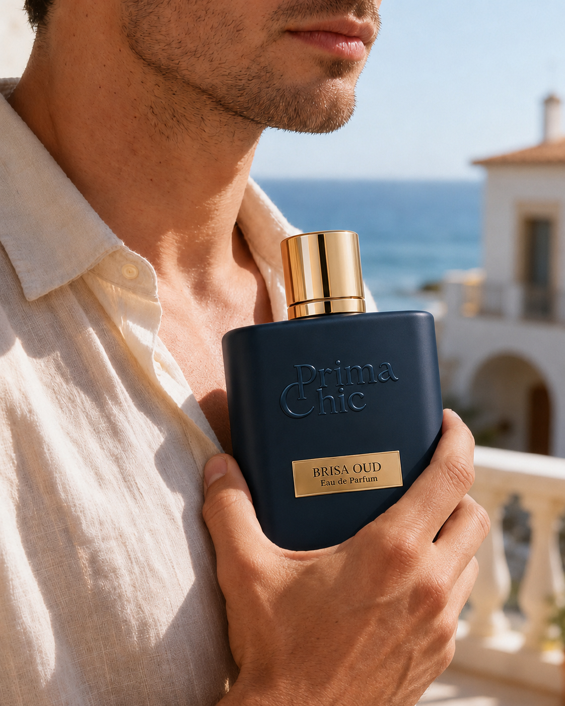 Prima Chic Brisa Oud 100ml EDP gift box - spiced woody oud men's perfume, buy in Dubai UAE