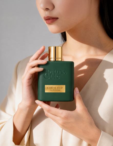 Prima Chic Casual Oud unisex eau de parfum 100ml fragrance notes - Vanilla & Patchouli, Musk & Saffron, Oud & Leather