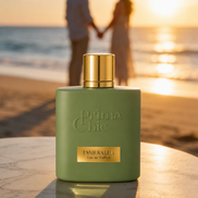 Prima Chic Esmeralda 100ml EDP gift box - fresh green rose unisex perfume, Dubai UAE