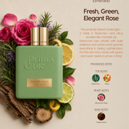 Prima Chic Esmeralda unisex eau de parfum 100ml fragrance notes - Rosemary & Moroccan Rose, Citrus, Cedarwood