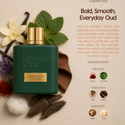 Prima Chic Casual Oud 100ml EDP gift box - oud leather unisex perfume, buy in Dubai UAE